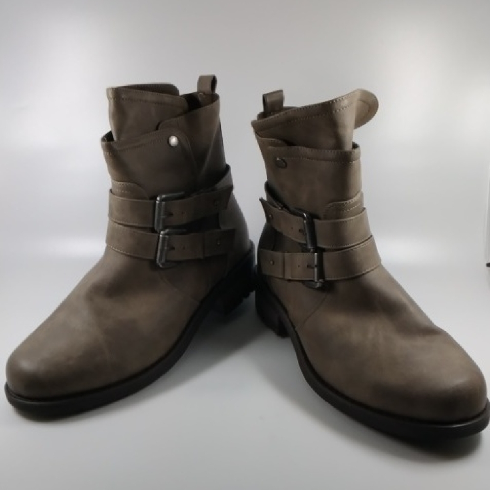 Torrid Tan Ankle Boots with Buckle Detail